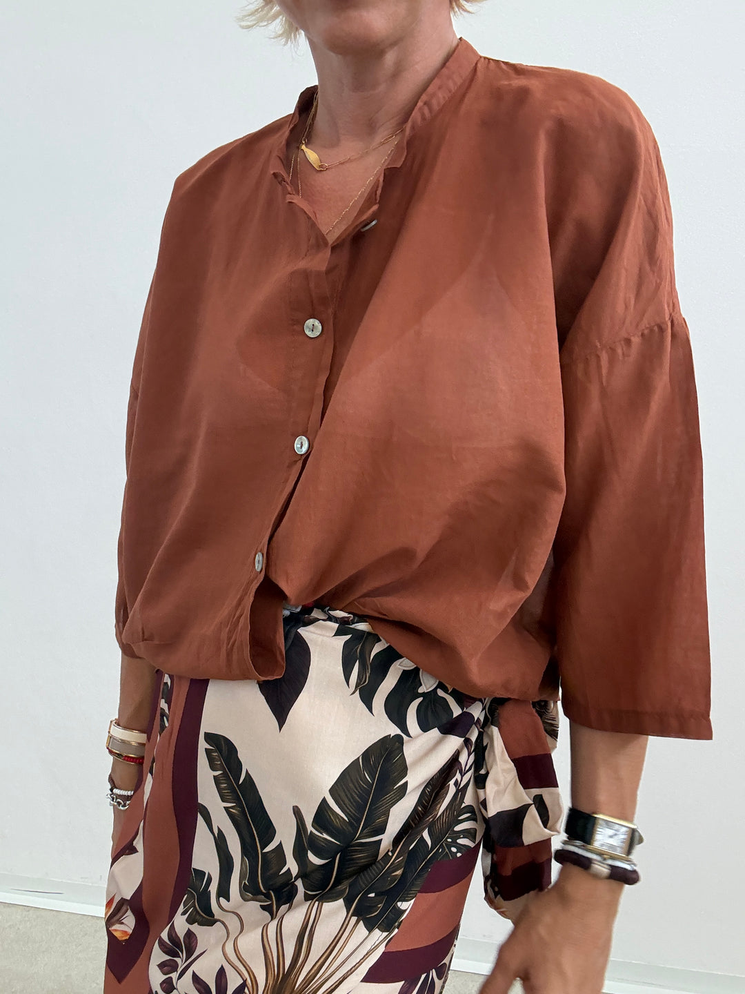 CAMICIA HELEN TERRA DI SIENA