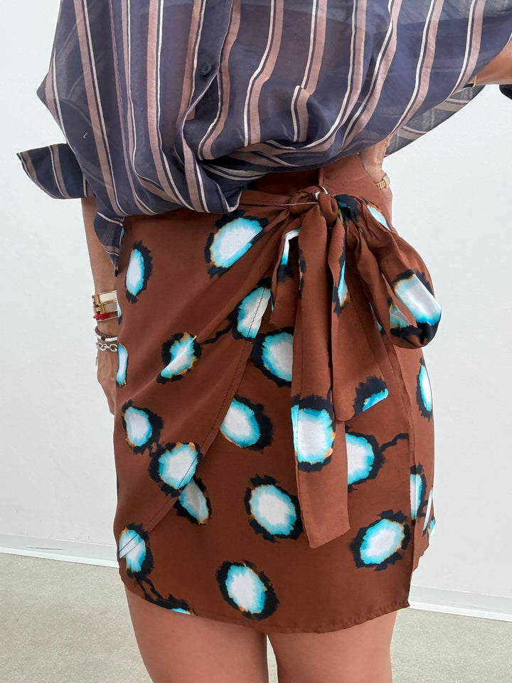 MINIGONNA PAREO TIE DYE