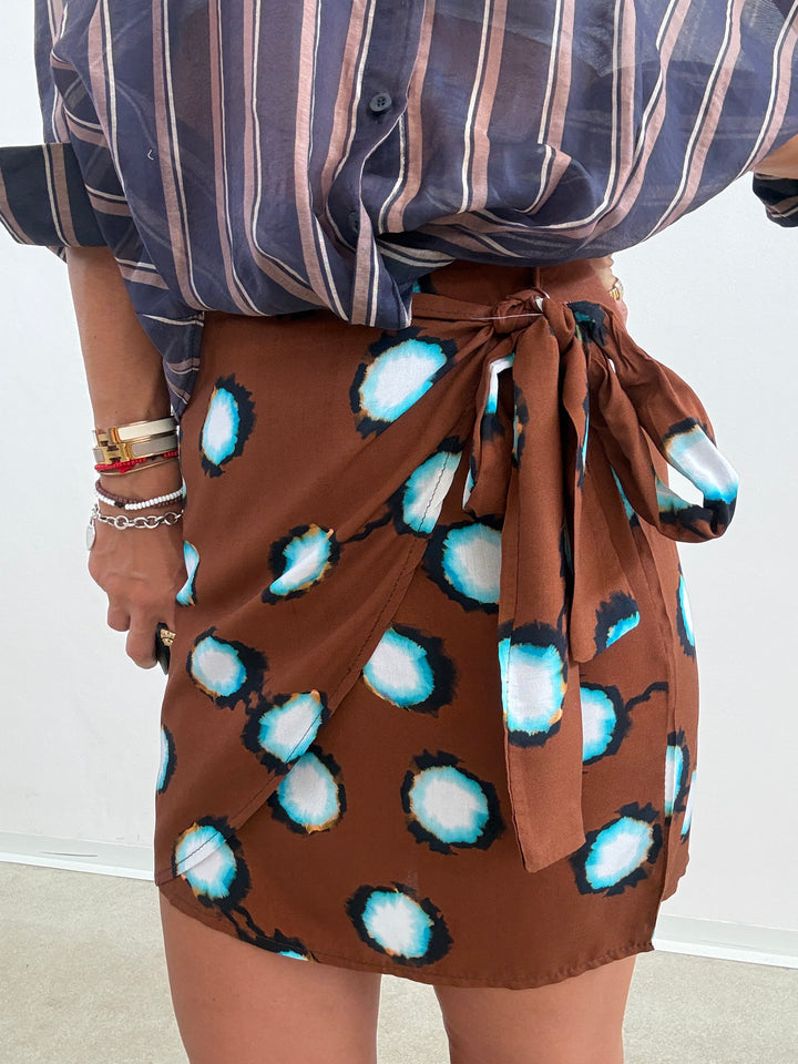 MINIGONNA PAREO TIE DYE
