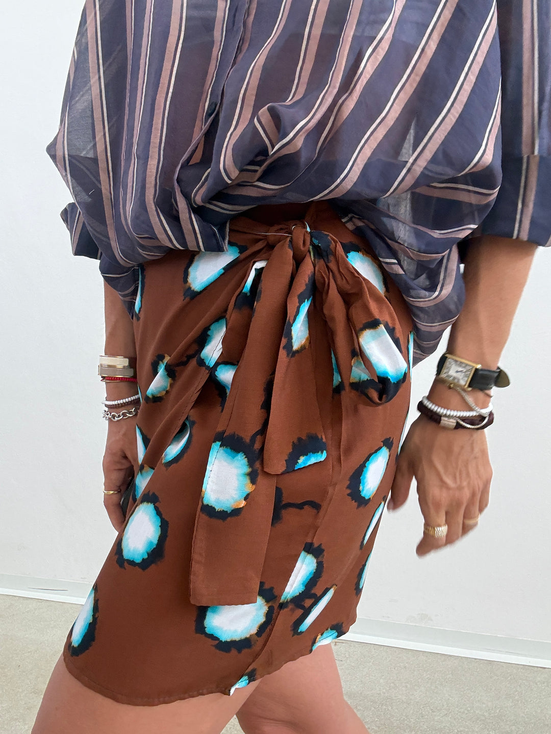 MINIGONNA PAREO TIE DYE
