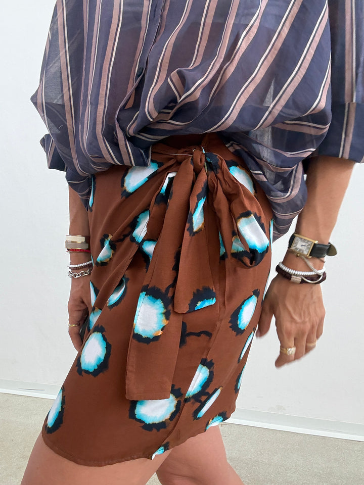 MINIGONNA PAREO TIE DYE