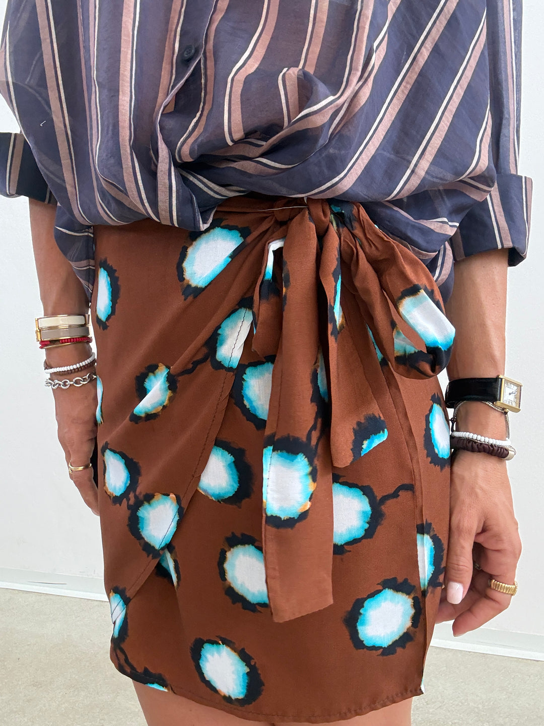 MINIGONNA PAREO TIE DYE