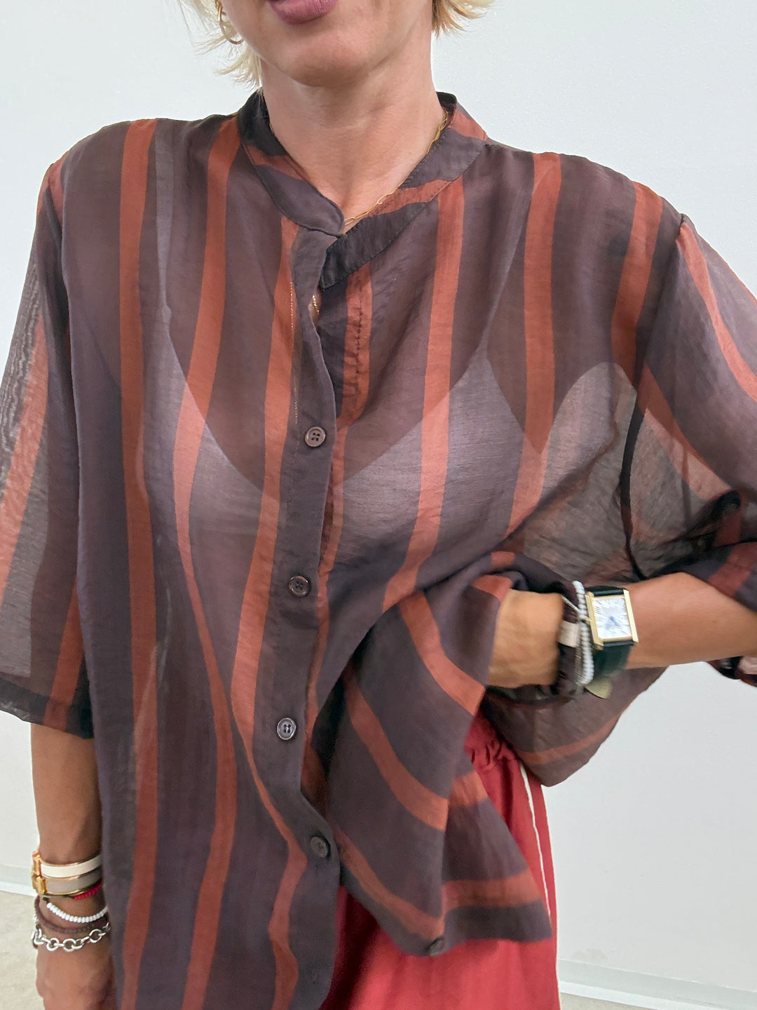 CAMICIA GIOVI RIGA CIOCCO/RUST