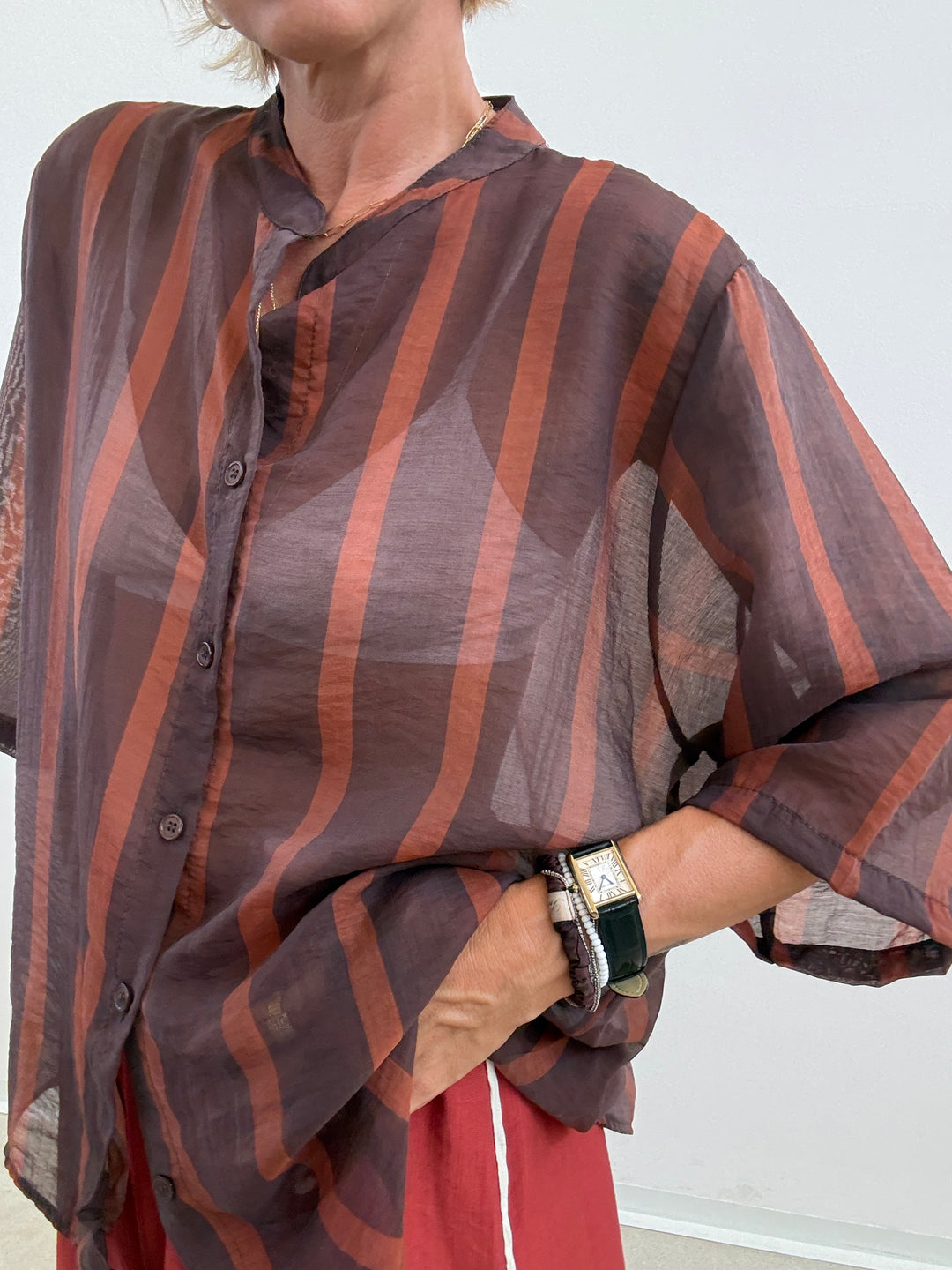 CAMICIA GIOVI RIGA CIOCCO/RUST