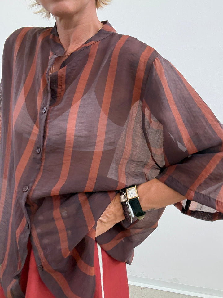 CAMICIA GIOVI RIGA CIOCCO/RUST