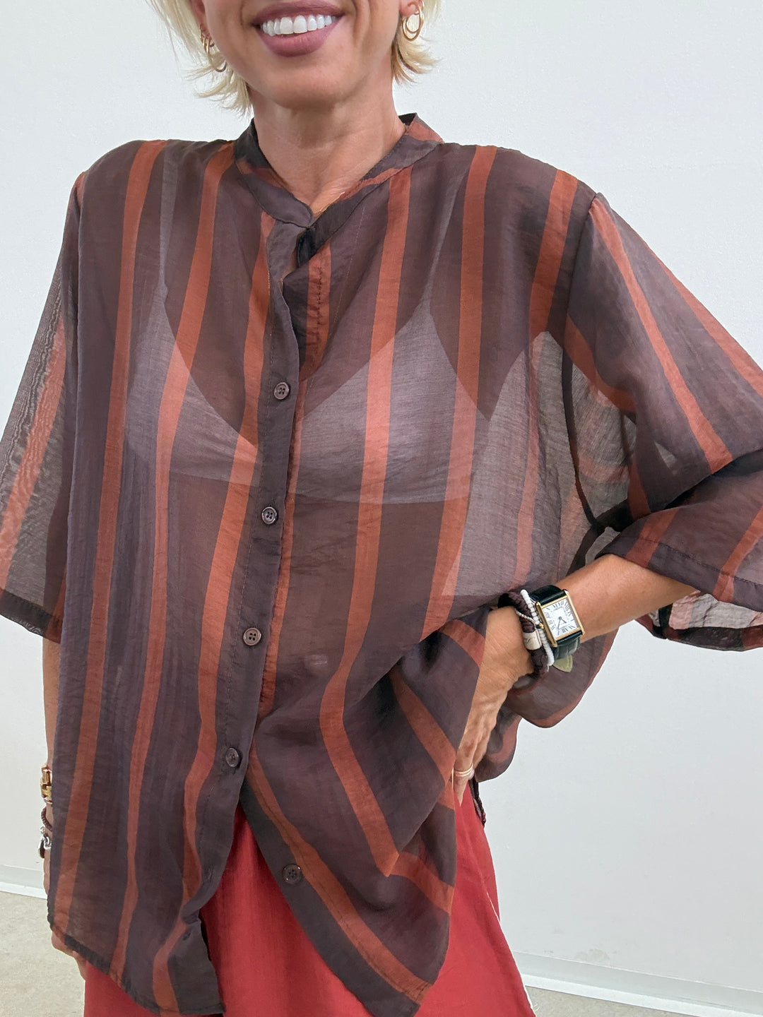 CAMICIA GIOVI RIGA CIOCCO/RUST