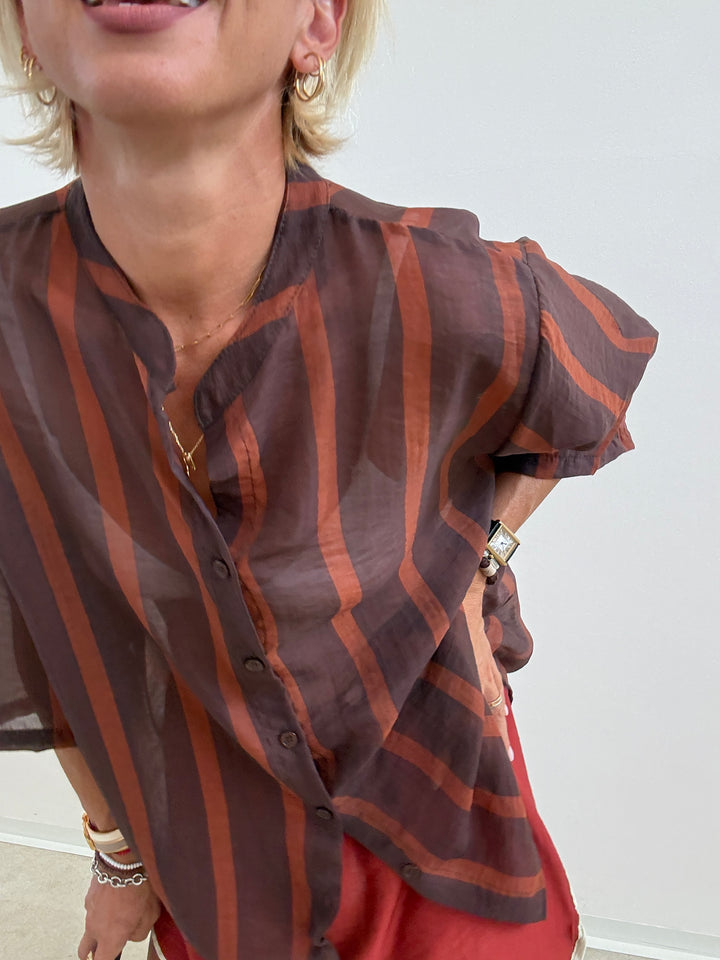 CAMICIA GIOVI RIGA CIOCCO/RUST