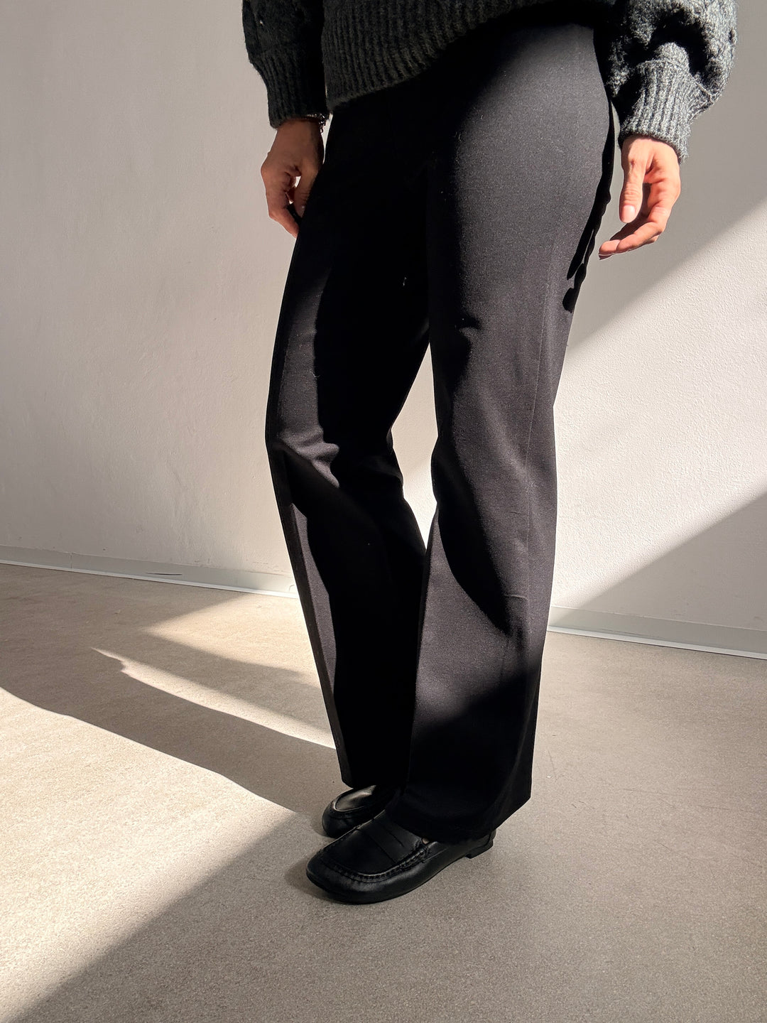 PANTALONE STRETCH NERO
