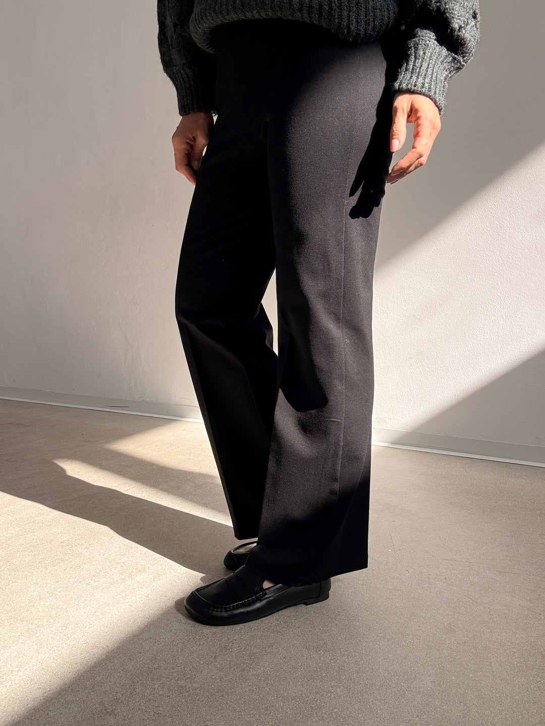 PANTALONE STRETCH NERO