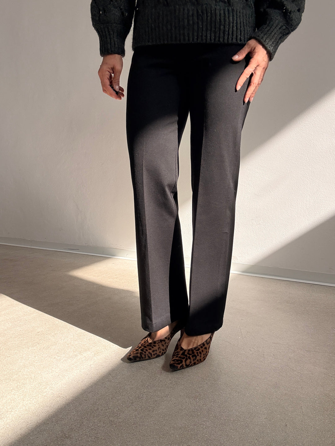 PANTALONE STRETCH NERO
