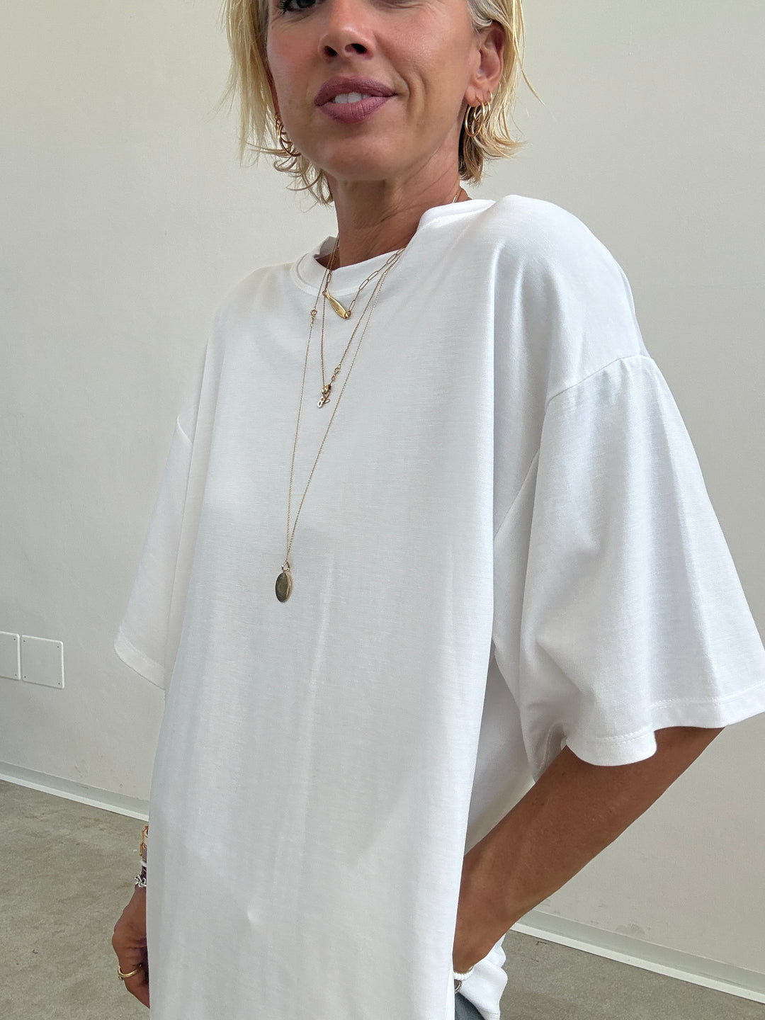 TSHIRT BASIC OVER BIANCA