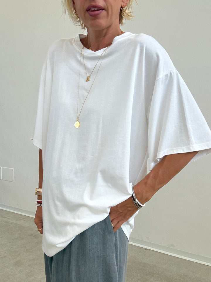 TSHIRT BASIC OVER BIANCA