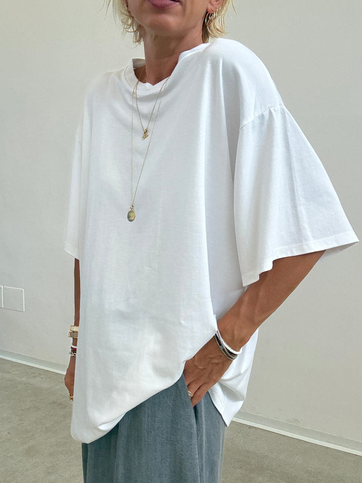 TSHIRT BASIC OVER BIANCA