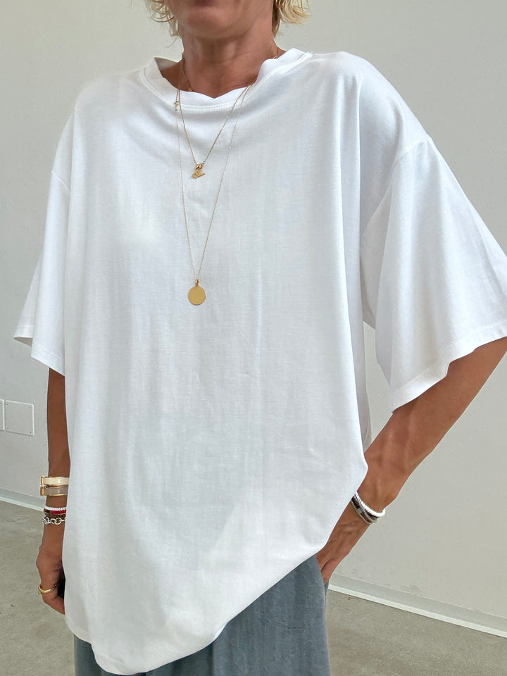 TSHIRT BASIC OVER BIANCA