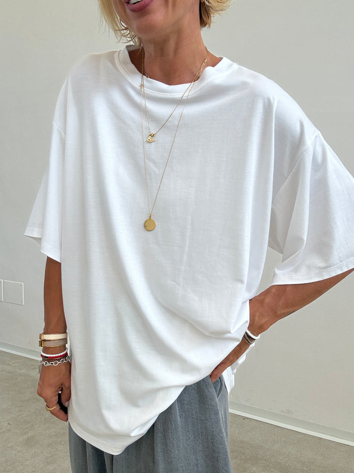 TSHIRT BASIC OVER BIANCA