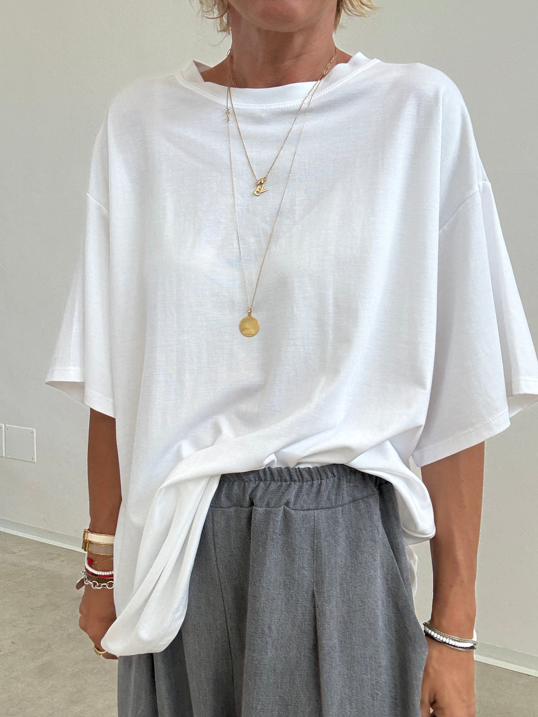 TSHIRT BASIC OVER BIANCA