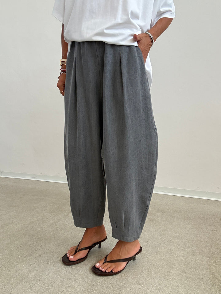 PANTA ALICE STONEWASH GRIGIO