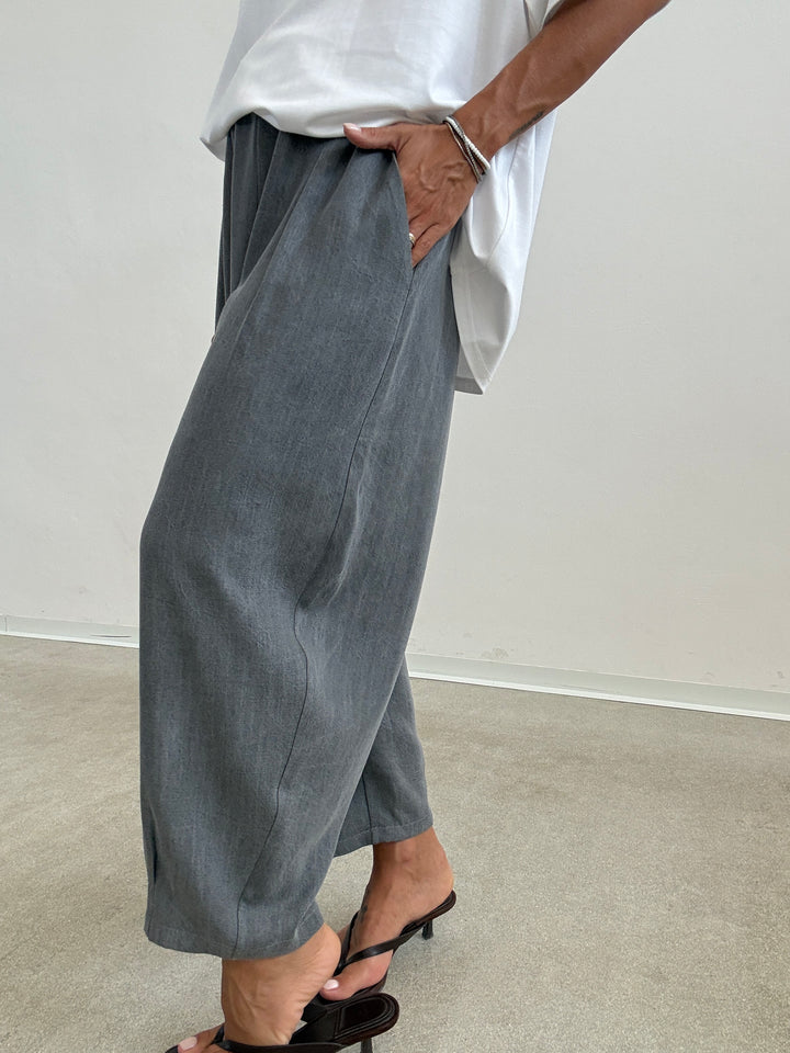 PANTA ALICE STONEWASH GRIGIO