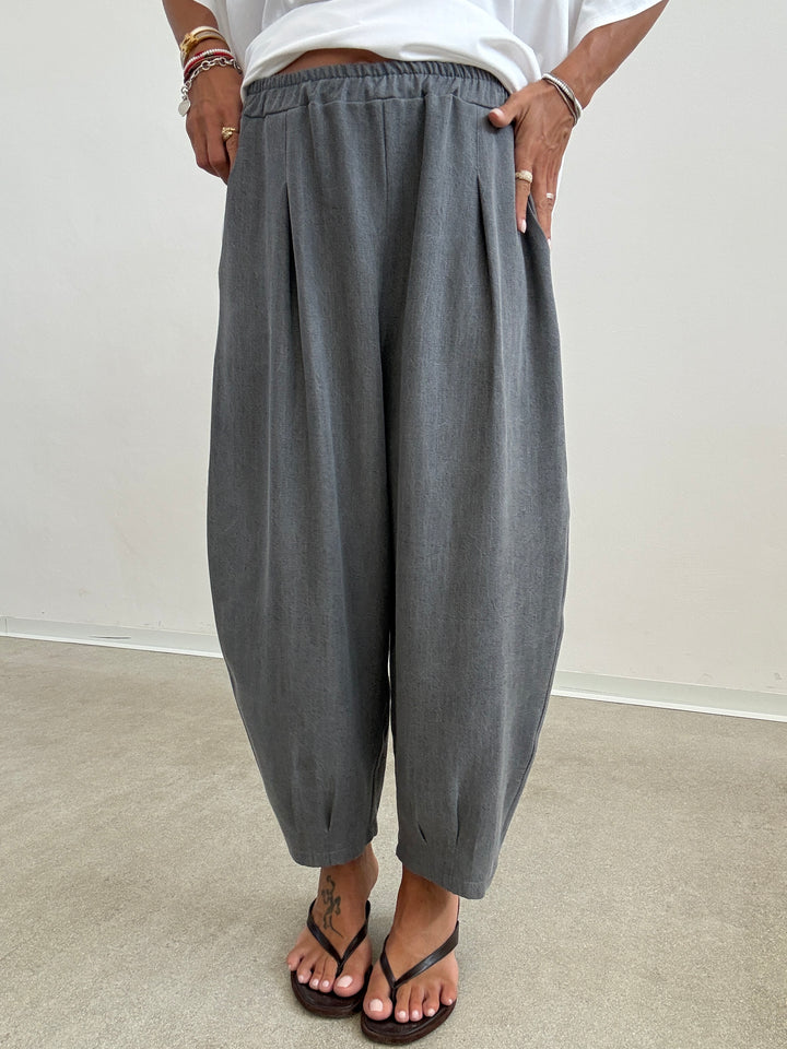 PANTA ALICE STONEWASH GRIGIO