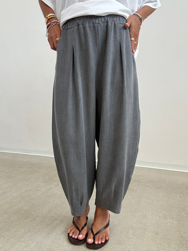 PANTA ALICE STONEWASH GRIGIO