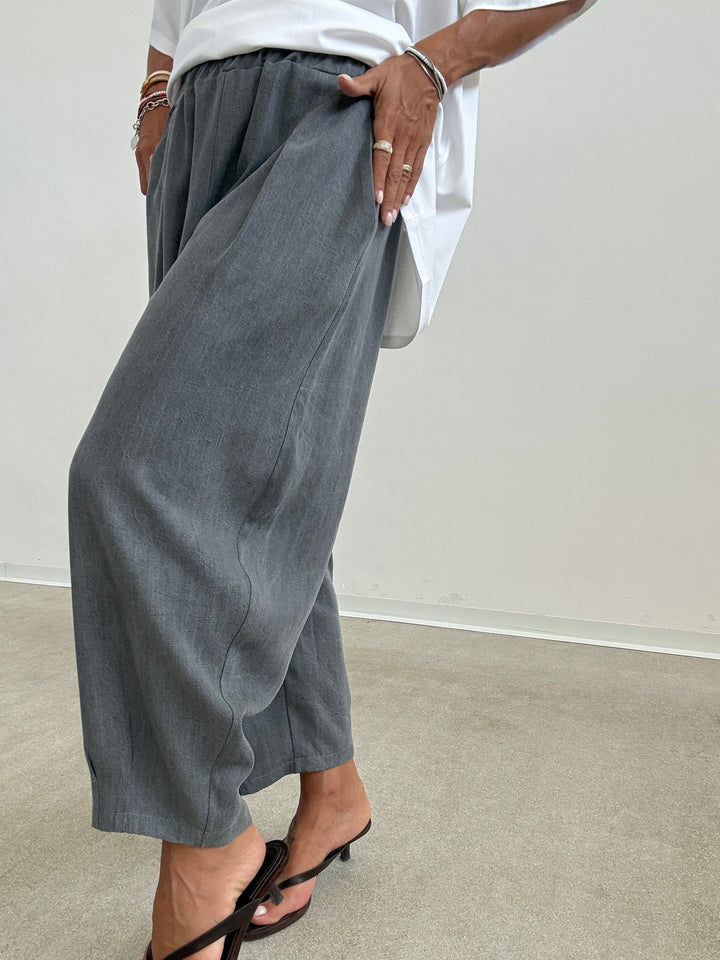 PANTA ALICE STONEWASH GRIGIO