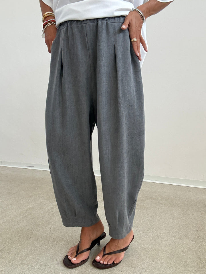 PANTA ALICE STONEWASH GRIGIO