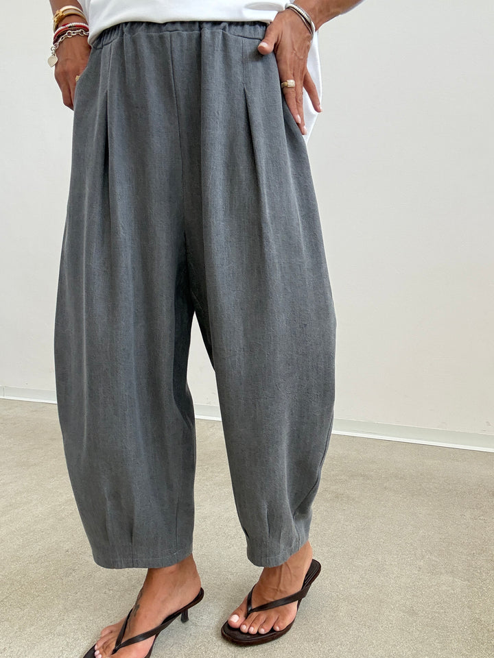 PANTA ALICE STONEWASH GRIGIO