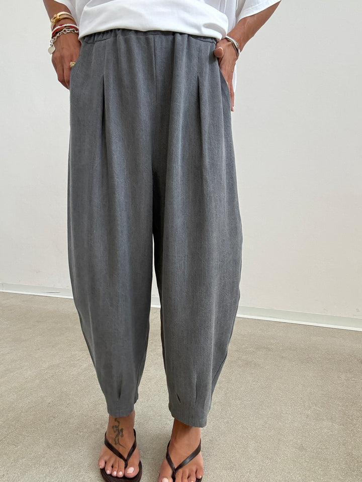 PANTA ALICE STONEWASH GRIGIO