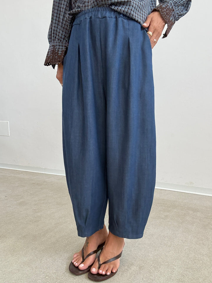 PANTA ALICE DENIM BLUE