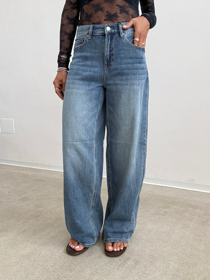 DENIM VERA LOOSE FIT MIDBLUE