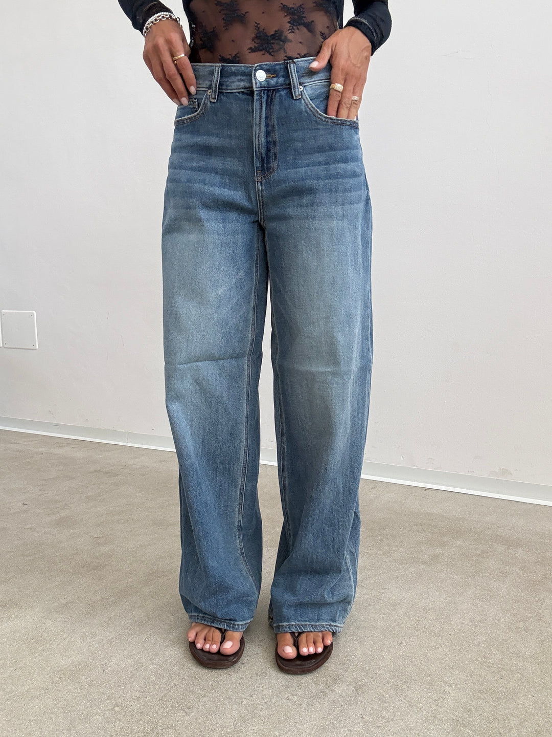 DENIM VERA LOOSE FIT MIDBLUE