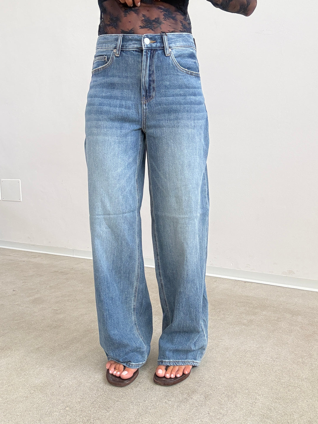 DENIM VERA LOOSE FIT MIDBLUE