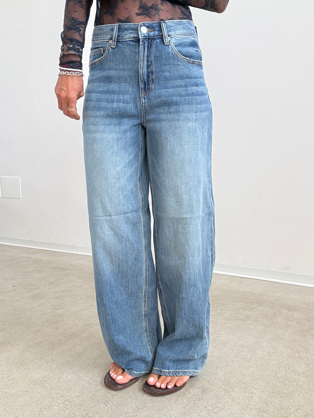 DENIM VERA LOOSE FIT MIDBLUE