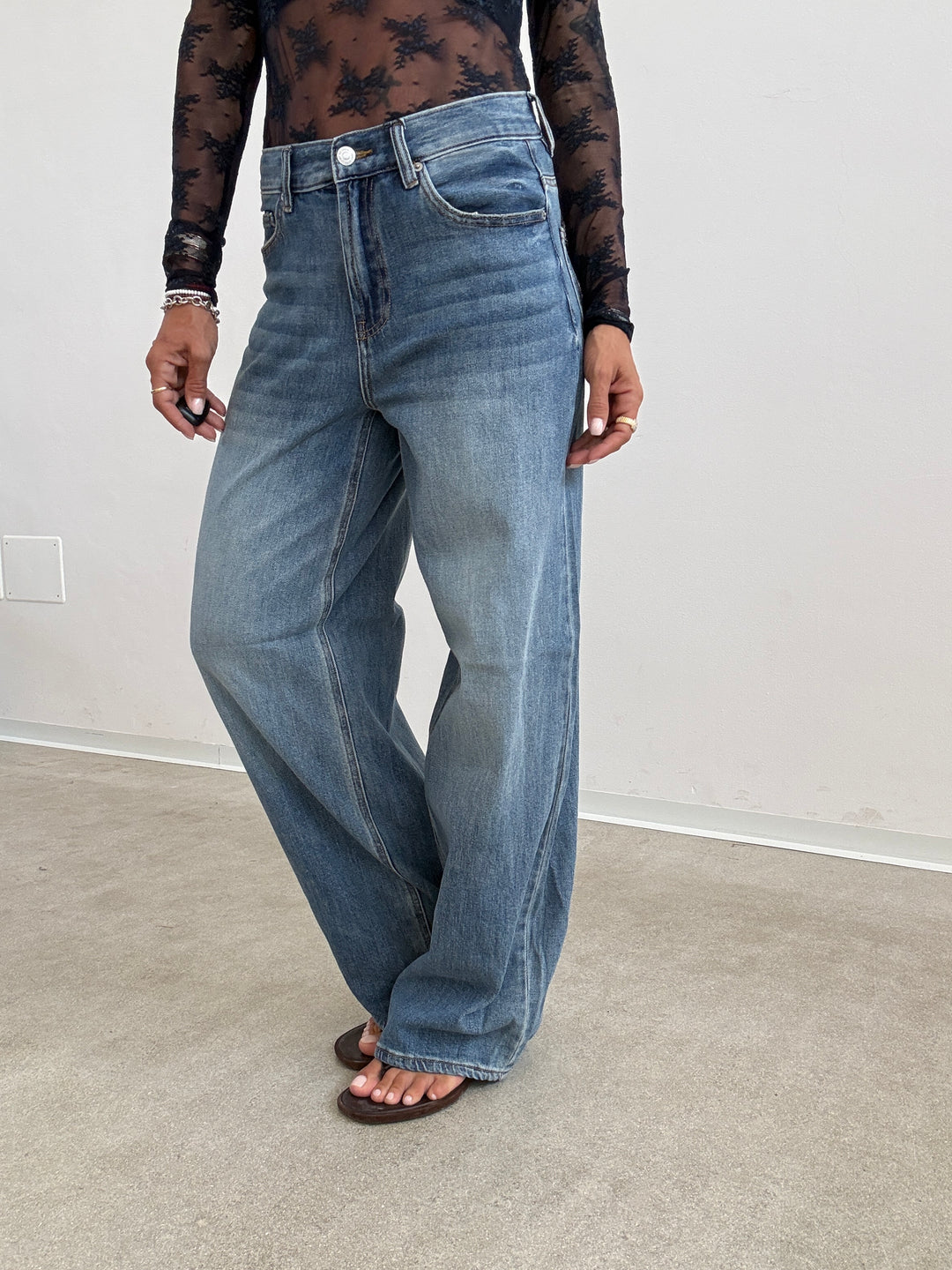 DENIM VERA LOOSE FIT MIDBLUE