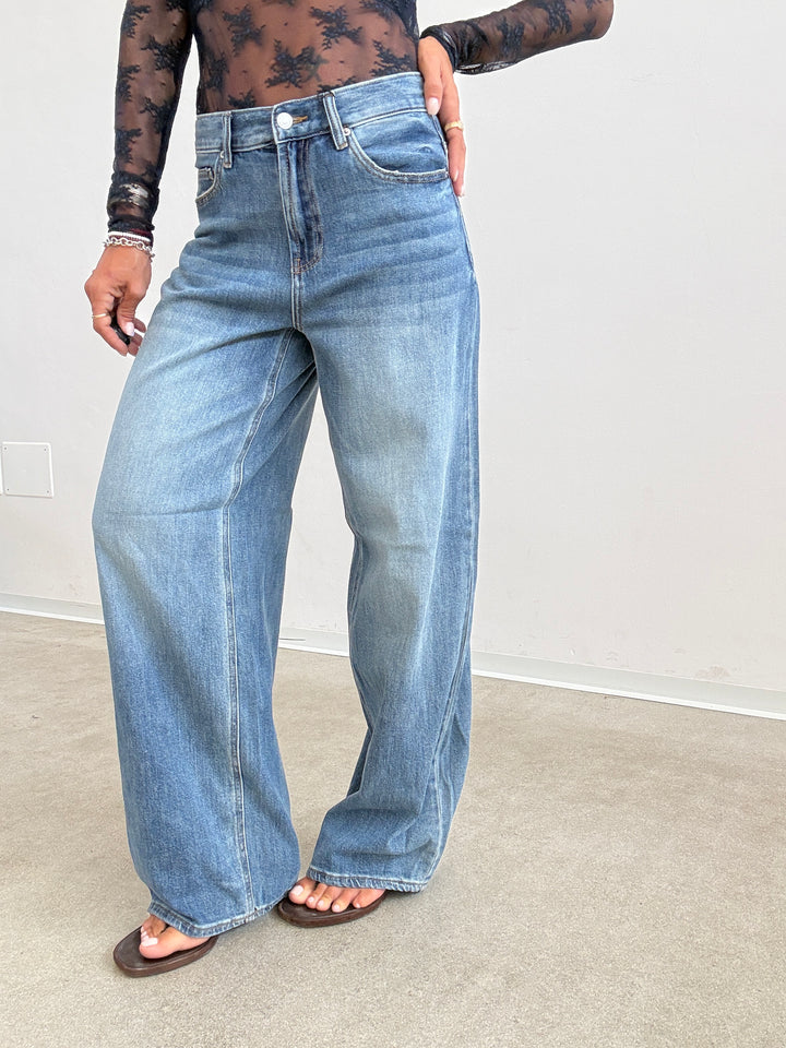DENIM VERA LOOSE FIT MIDBLUE