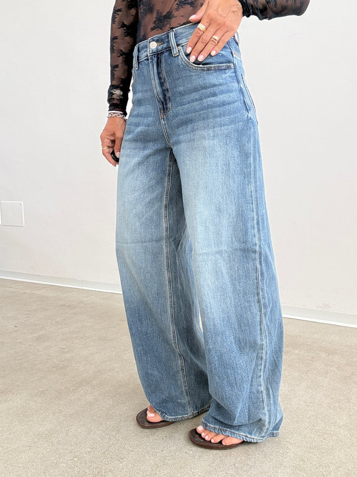 DENIM VERA LOOSE FIT MIDBLUE