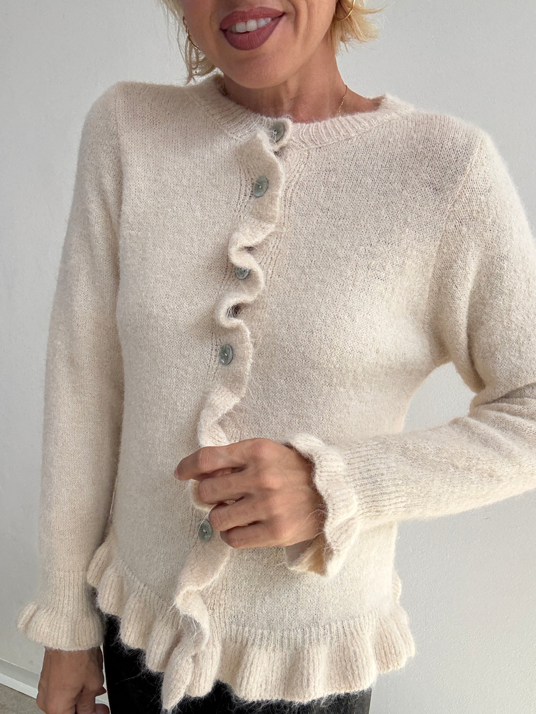 CARDIGAN VOLANT PANNA