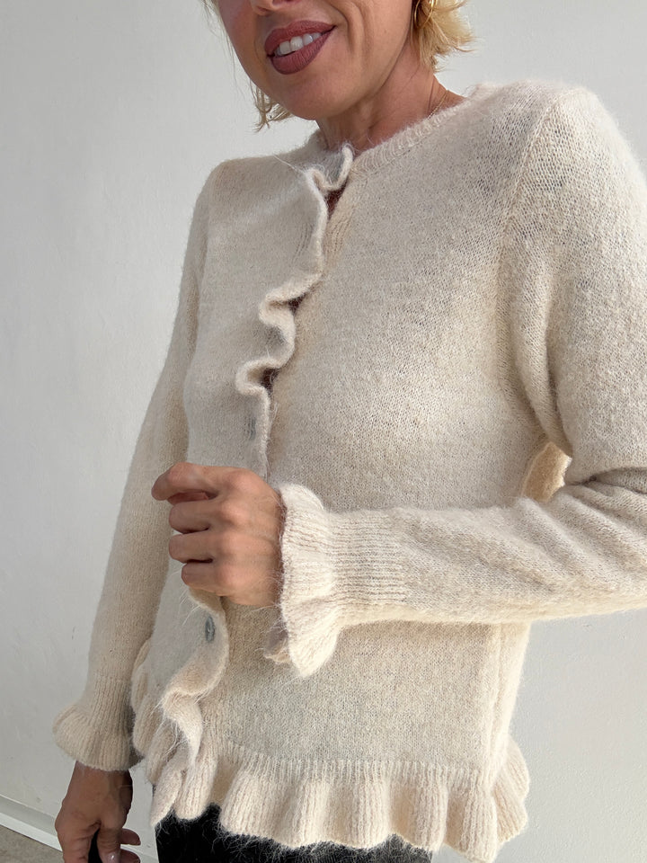 CARDIGAN VOLANT PANNA
