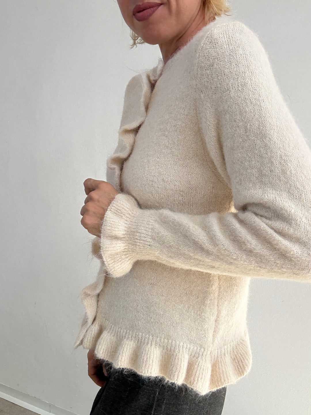 CARDIGAN VOLANT PANNA