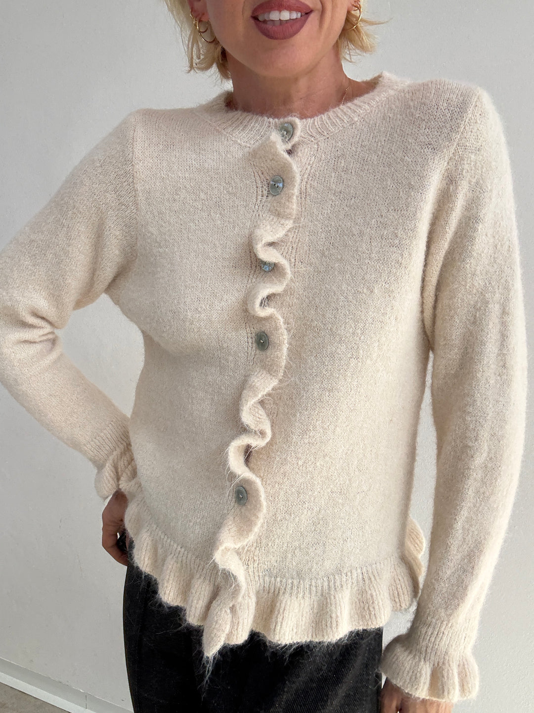 CARDIGAN VOLANT PANNA