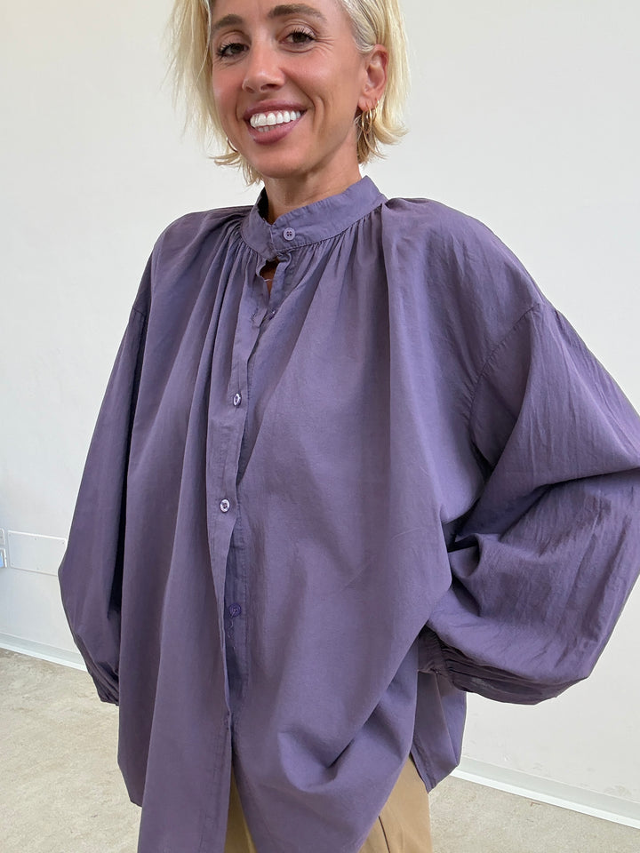 CAMICIA MUSSOLA VIOLA