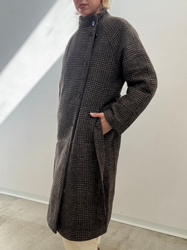 CAPPOTTO BLANCA GALLES CIOCCOLATO