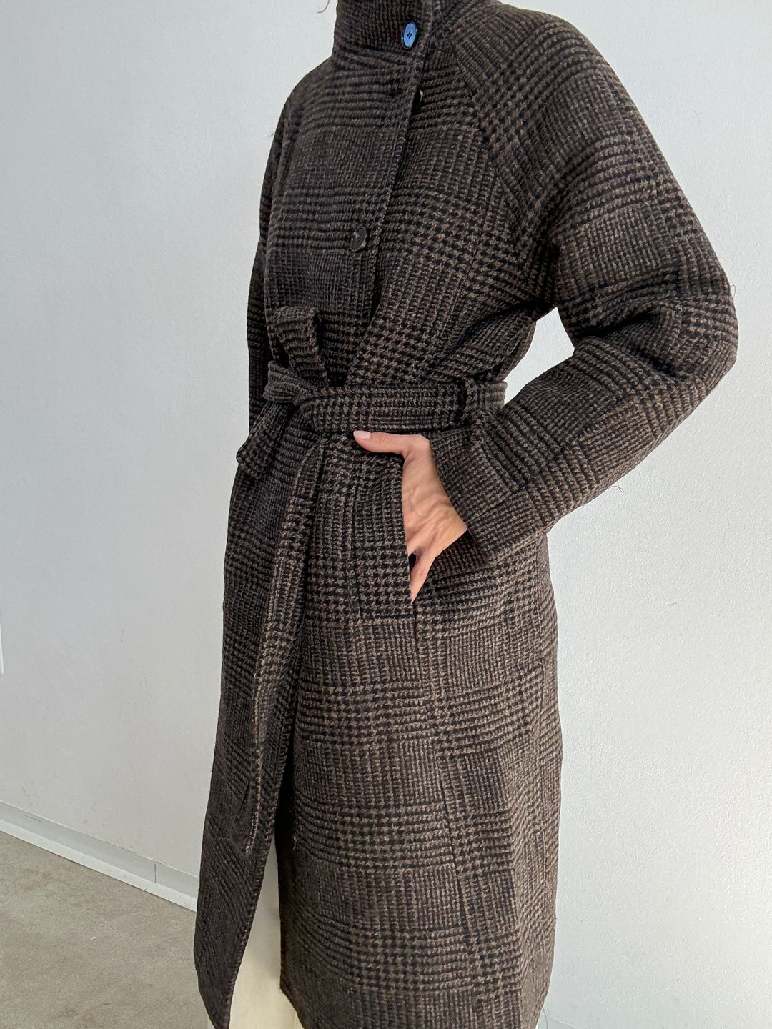 CAPPOTTO BLANCA GALLES CIOCCOLATO