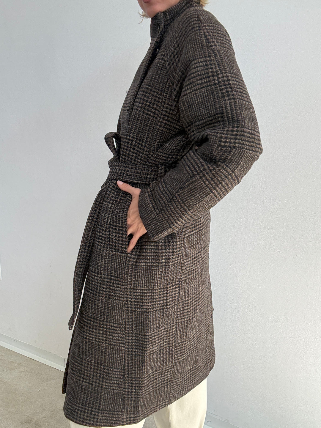 CAPPOTTO BLANCA GALLES CIOCCOLATO