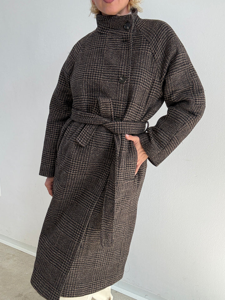 CAPPOTTO BLANCA GALLES CIOCCOLATO