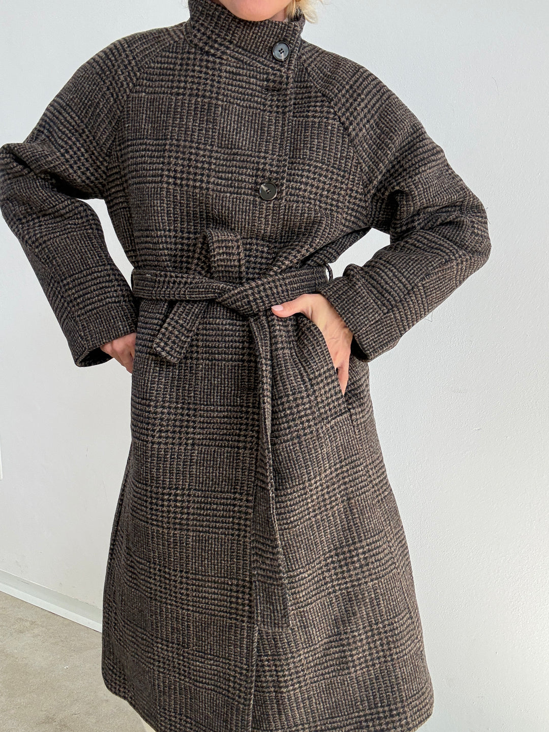 CAPPOTTO BLANCA GALLES CIOCCOLATO