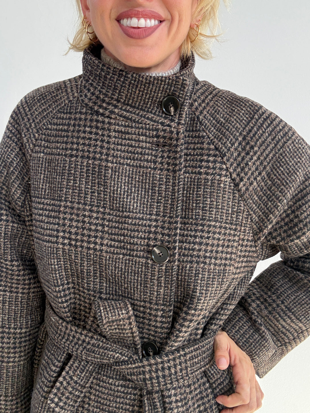 CAPPOTTO BLANCA GALLES CIOCCOLATO