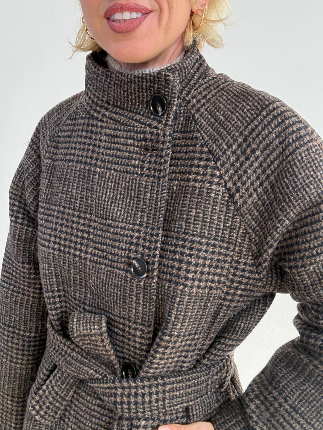 CAPPOTTO BLANCA GALLES CIOCCOLATO