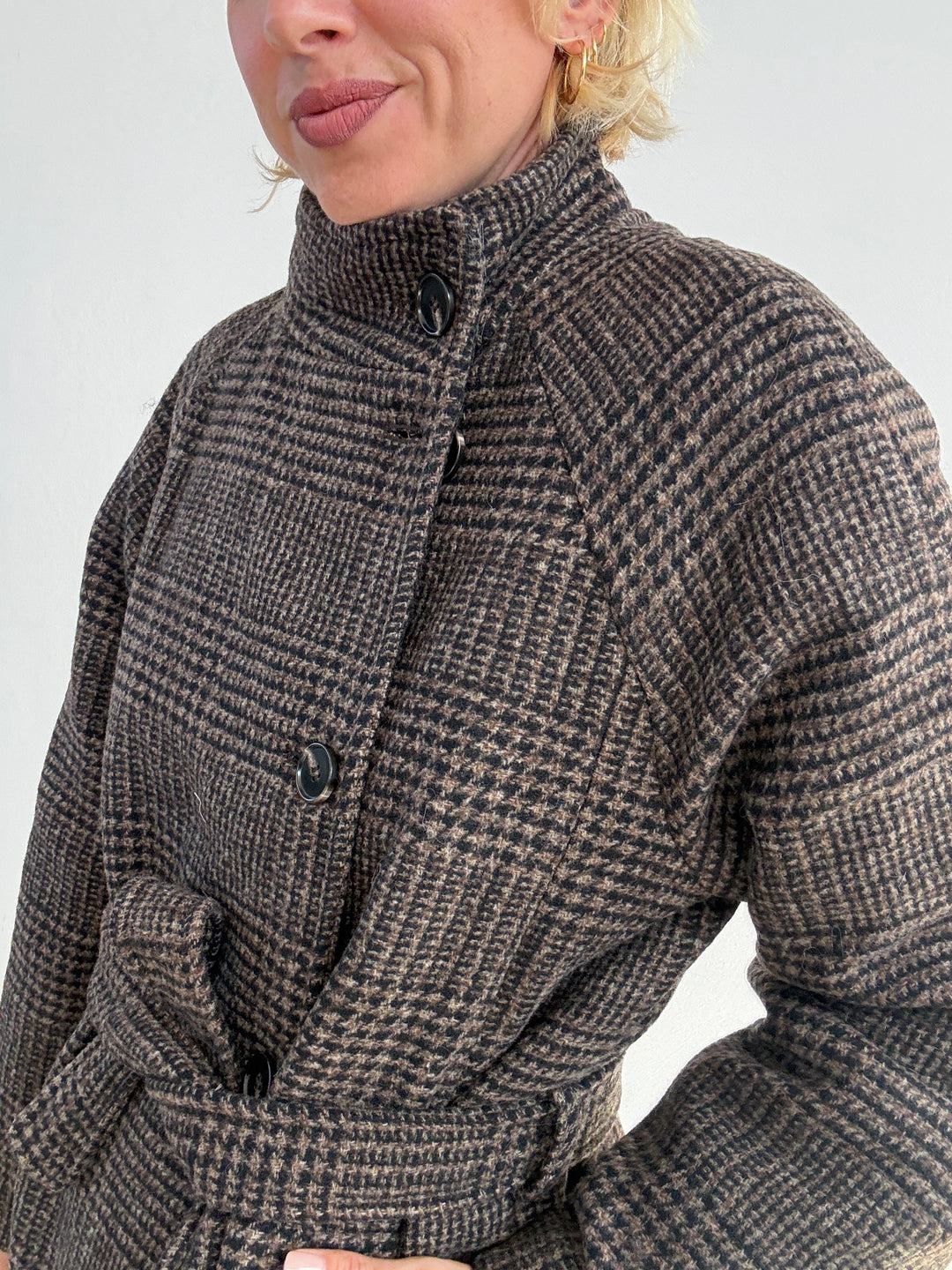 CAPPOTTO BLANCA GALLES CIOCCOLATO