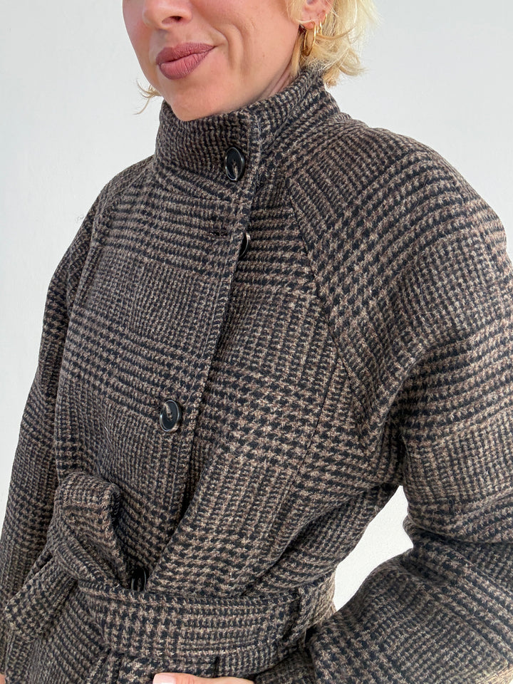 CAPPOTTO BLANCA GALLES CIOCCOLATO